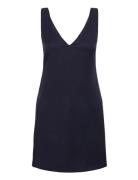 Vmmathilde Sl V-Neck Short Dress D1 Blue Vero Moda