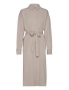 Sloangz Shirt Dress Beige Gestuz