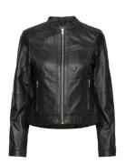 Ariel Classic Leather Jacket Black Jofama