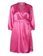 Moia Wrap Dress Pink Noella