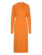 Ambre Crepe Dress Orange Wood Wood