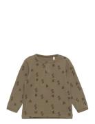 Blouse Ls W. Aop - Boys Green Fixoni