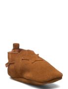 Elastic Slipper Suede Brown En Fant