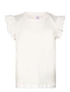 Vmemily Sl Frill Top Jrs Girl White Vero Moda Girl