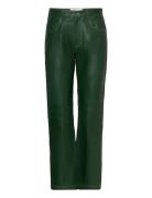 Jody Leather Pants Green Hosbjerg