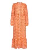 Genny Recycled Maxi Dress Orange Notes Du Nord
