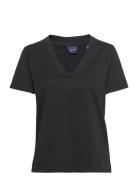 Original V-Neck Ss T-Shirt Black GANT