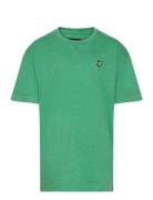 Acid Wash Over D Tee Green Lyle & Scott Junior