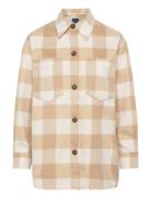 D2. Relaxed Check Overshirt Beige GANT