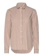 Reg Broadcloth Gingham Shirt Brown GANT