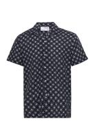 Slhreg-Air Shirt Ss Mix Navy Selected Homme