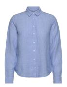 Reg Linen Chambray Shirt Blue GANT