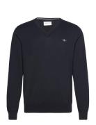 Classic Cotton V-Neck Black GANT