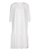 Annaba Long Chiffon Dress White Tamaris Apparel