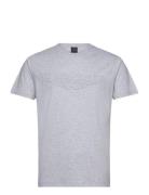 Am Emboss Tee Grey Hackett London