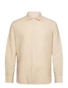 Regular-Fit Linen Cotton Shirt Cream Mango