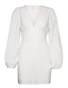 Onlvenice L/S Short V-Neck Dress Cs Jrs White ONLY