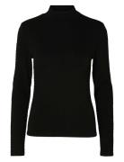 Slfginny Ls High Neck Top Noos Black Selected Femme