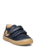 Shoes - Flat - With Velcro Navy ANGULUS
