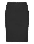 Pencil Skirt With Rome-Knit Opening Black Mango