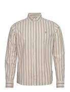 Kristian Stripe Shirt Beige Les Deux