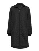 Padded Quilt Coat Black Ilse Jacobsen