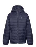 Uspa Hooded Quilted Jacket Blue U.S. Polo Assn.