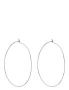 The Capri Wire Hoops-Silver Silver LUV AJ