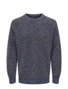 Onsbart Ds 7 Struc Crew Knit Navy ONLY & SONS