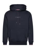 Tommy Logo Tipped Hoody Navy Tommy Hilfiger