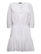 Eyelet-Embroidered Cotton Dress White Lauren Ralph Lauren