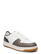Combined Leather Trainers Grey Mango