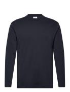 100% Cotton Long-Sleeved T-Shirt Navy Mango