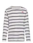 Levi's® Long Sleeve Striped Thermal Tee Grey Levi's
