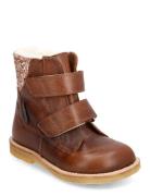 Boots - Flat - With Velcro Brown ANGULUS