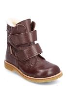 Boots - Flat - With Velcro Burgundy ANGULUS