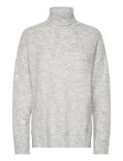Penny Roll Neck Pullover Grey A-View