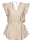 Zaria Gisla Blouse Beige Bruuns Bazaar