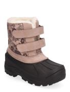 Thy Thermo Pac Boot Print Pink Wheat