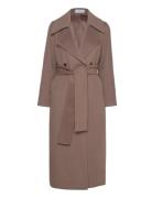 Robyn Double Wool Coat Brown Marville Road