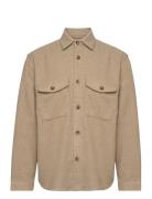 Slhmason-Bax Check Overshirt Ls W Beige Selected Homme