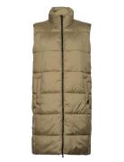 Studios Longline Quilted Gilet Green Superdry