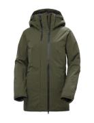 W Nora Long Insulated Jacket Green Helly Hansen