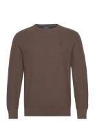 Textured Cotton Crewneck Sweater Brown Polo Ralph Lauren