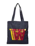 Desi Aa Tote Bag Navy Double A By Wood Wood
