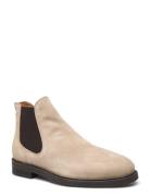 Slhblake Suede Chelsea Boot Cream Selected Homme