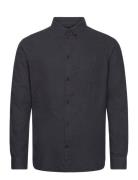 Regular Fit Melangé Flannel Shirt - Black Knowledge Cotton Apparel