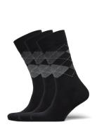 True Ankle Argyle Black Amanda Christensen