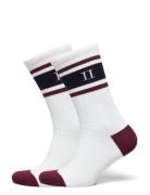 William Stripe 2-Pack Socks White Les Deux