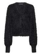 Meena Fluffy Ls Cardigan Black French Connection